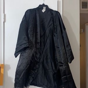 Faux silk Robe